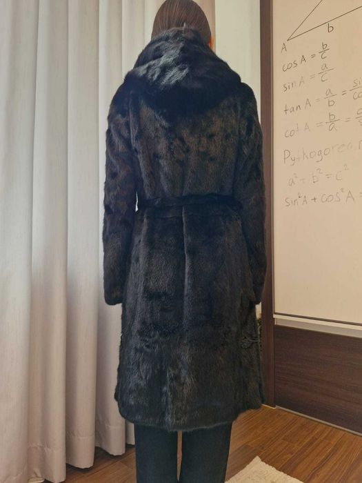 Норковая шуба цельная