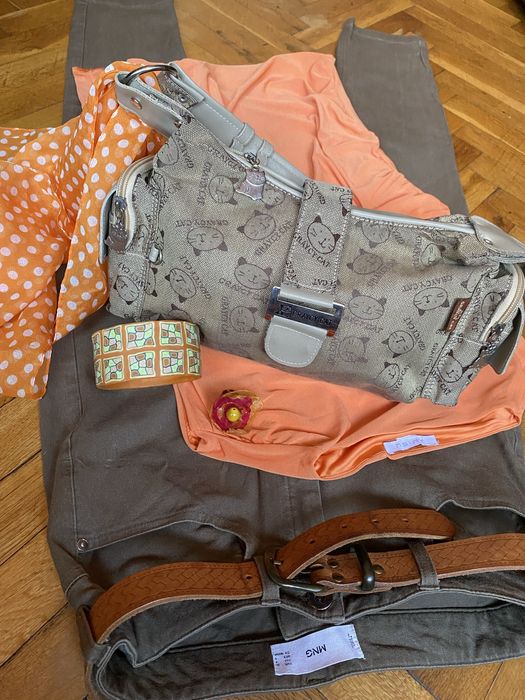 Mango Amisu H&M Graycy cat-панталони блузи, сако, чанта