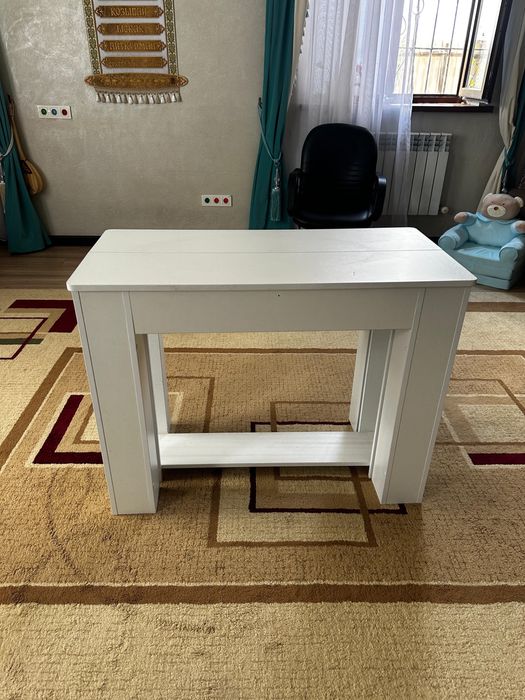 Стол трансформер белый