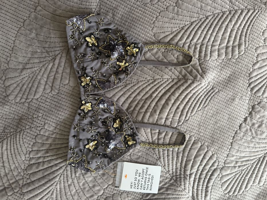 Мек сутиен с кристали