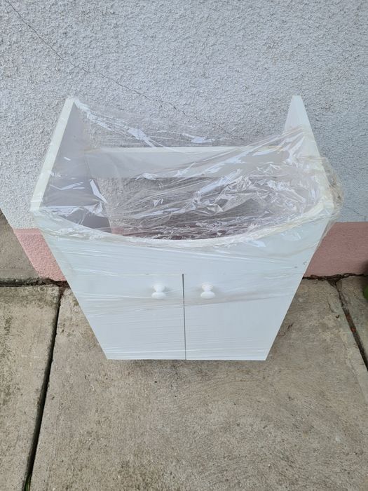 Masca baie pentru lavoar alb