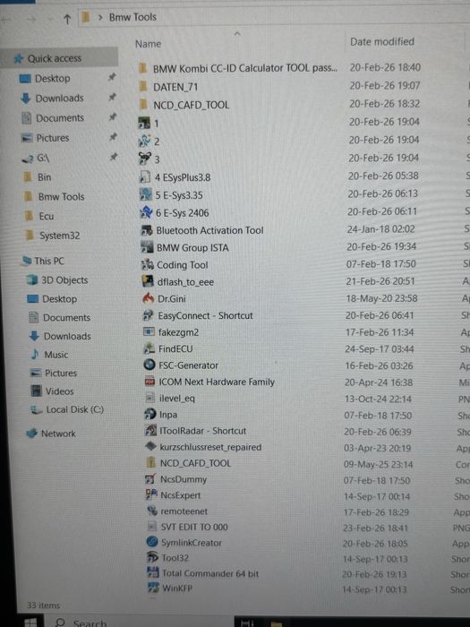 Диагностика за BMW EFG Lenovo Thinkpad K-Dcan ENET ISTA