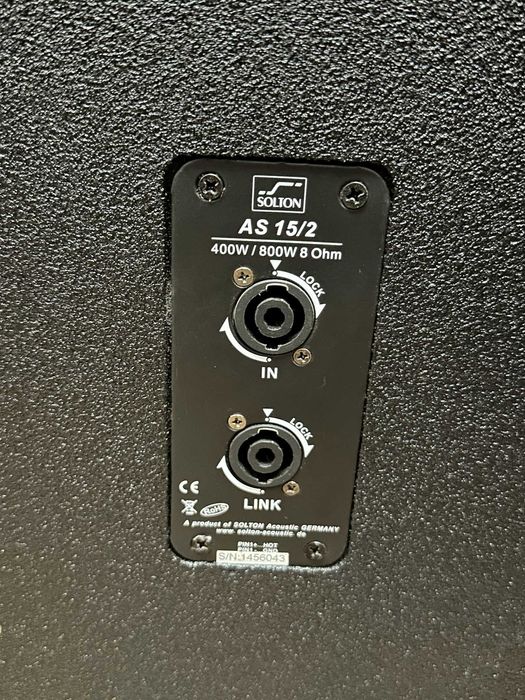 Vand Boxe pasive SOLTON, 700 Watt, echipate FBT, ca noi, 450 Euro/buc