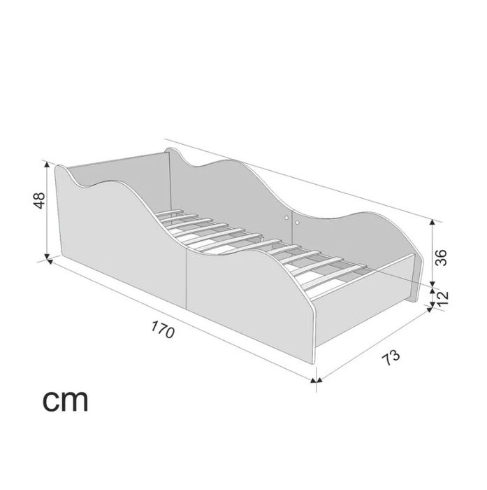 Деткая кровать без матраса