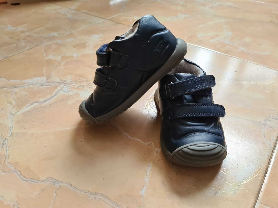 Детски обувки Biomecanics – естествена кожа, номер 20, тъмносини, топла подплата