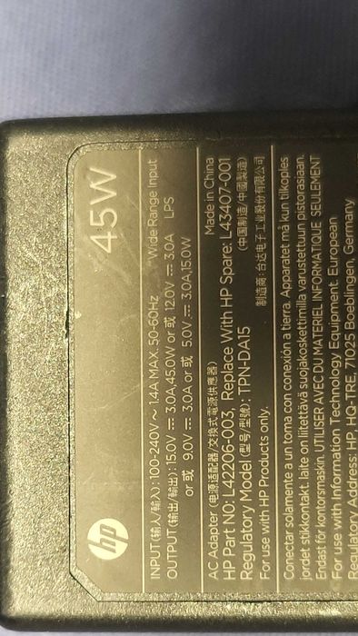 HP 45W Incarcator Usb c fuctional