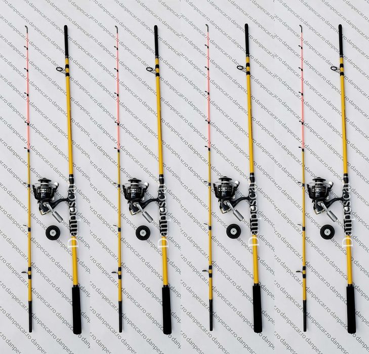 SET 4 Lansete PROFL DUAL FORCE Feeder 2,10m+4 Mulinete SAIMINO X4000