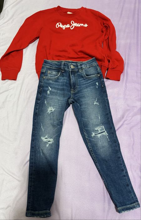 Set copii blugi si bluza