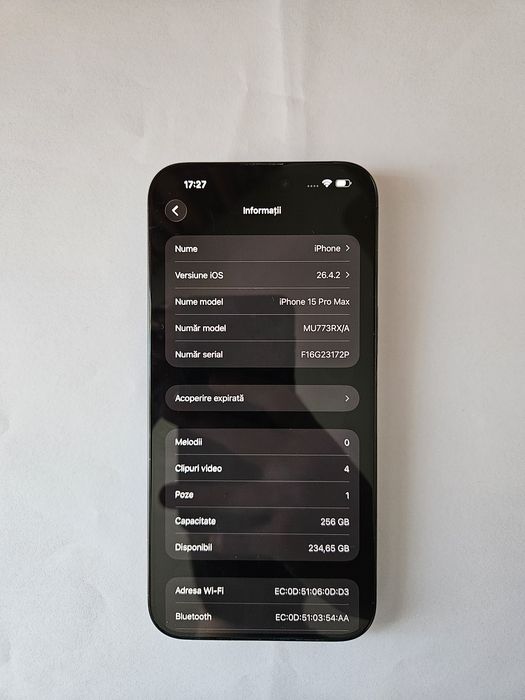 iPhone 15 Pro Max 256GB Impecabil