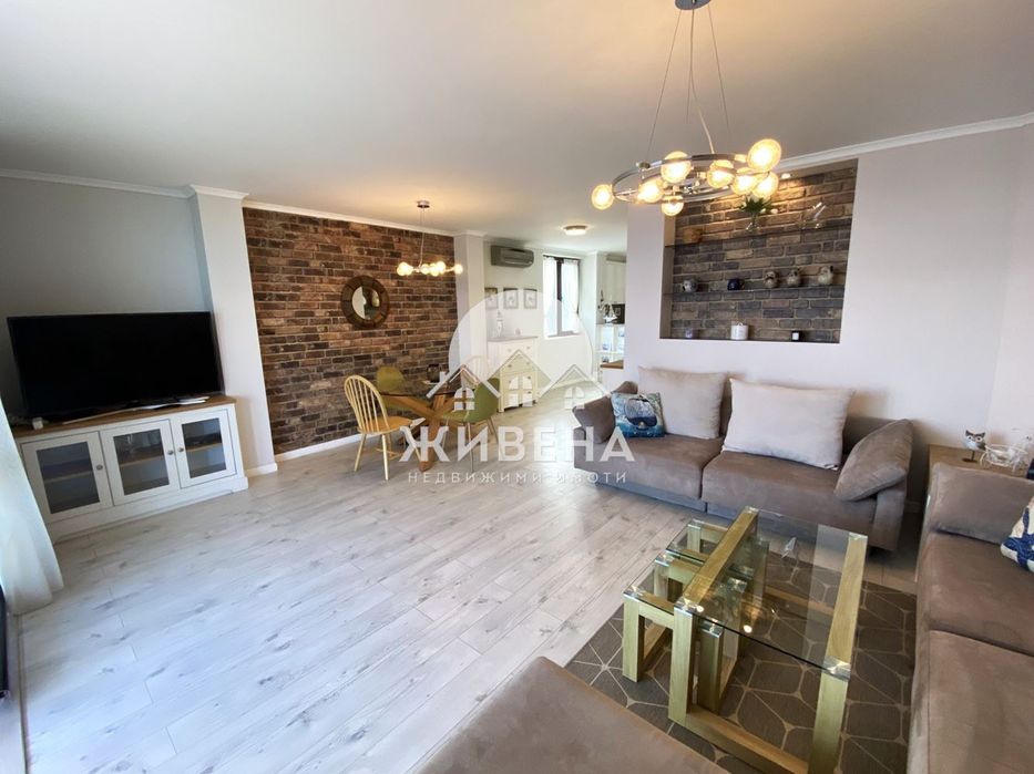 Просторен 4-стаен мезонет под наем, м-т Кабакум, морска панорама, пар