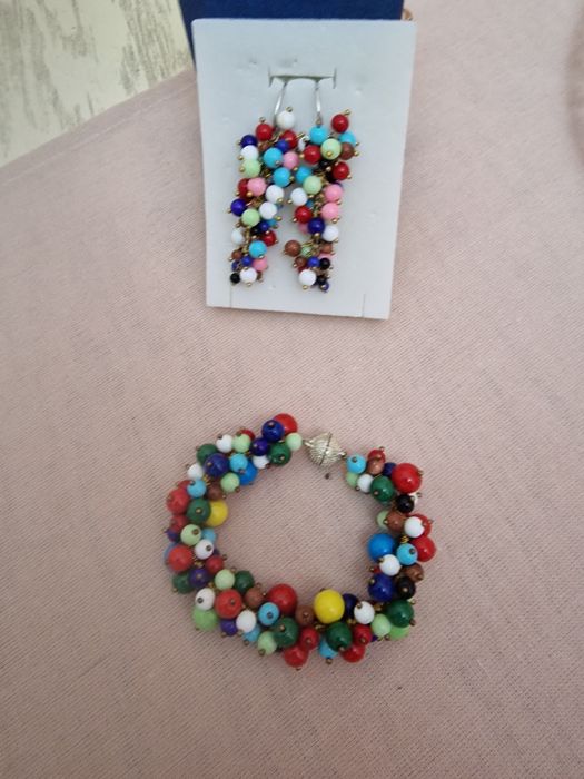 Комплект браслет и серьги