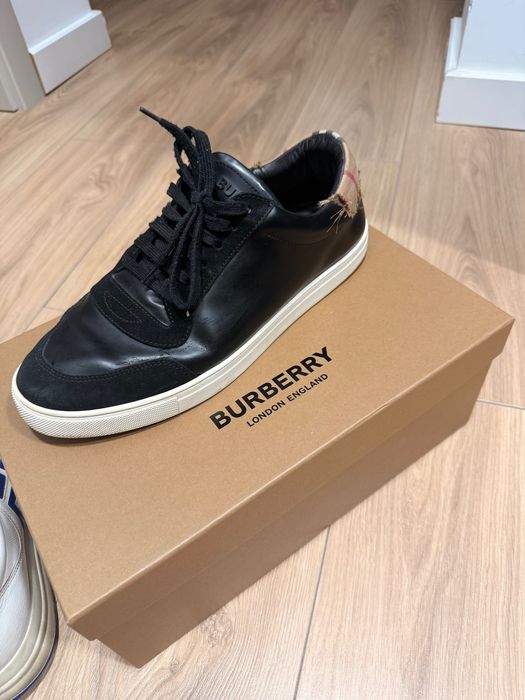 Мъжки кецове естествена кожа Burberry