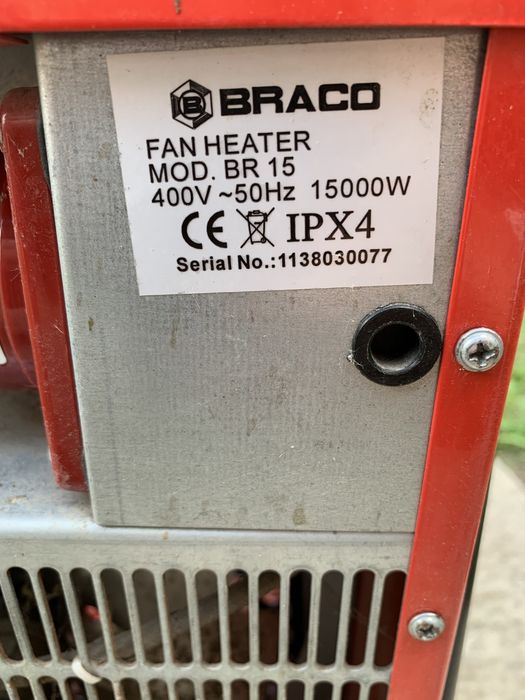 Termosuflanta , aeroterma profesionala electrica Braco Br 15