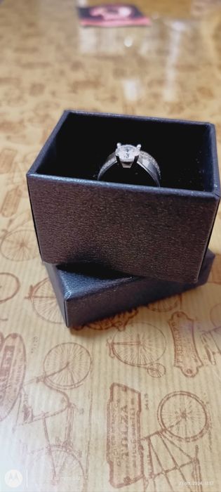 Inel argint placat cu aur 18k