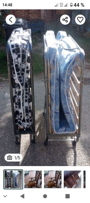 Vând pat pliabil camping