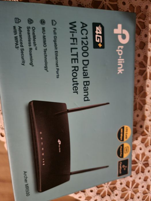 Router Wireless TP-Link Archer MR500 4G+ Cat6, AC1200, Dual Band