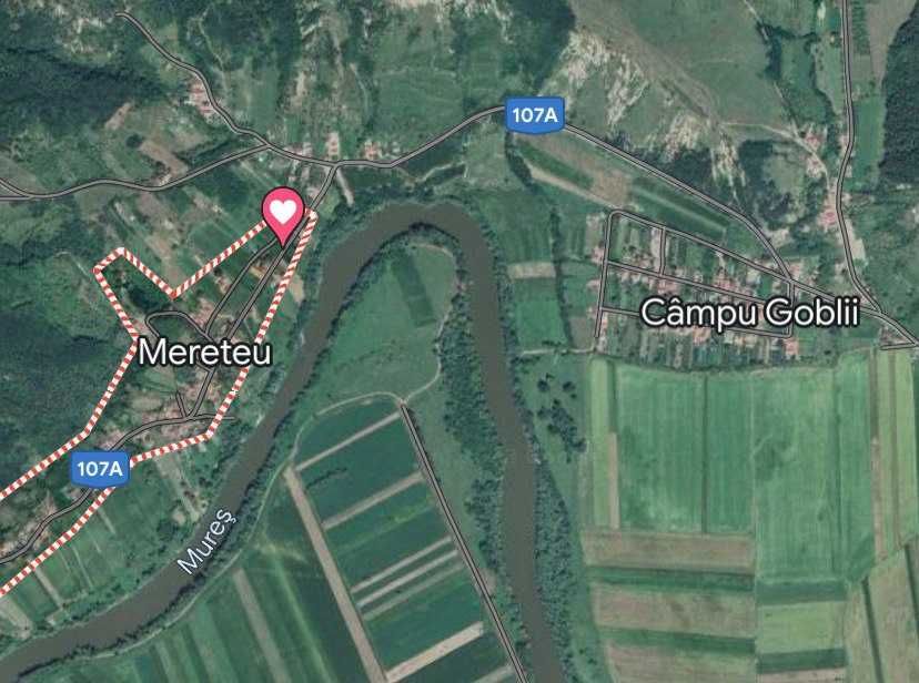 Teren Intravilan 2579 m2 în Mereteu, Vințu de Jos, Județul Alba - 15 km de Alba Iulia