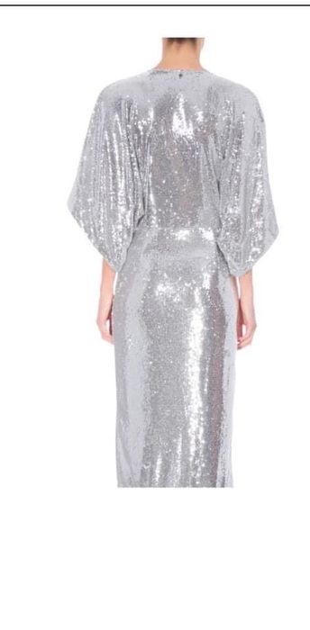 Rochie ocazie noua cu eticheta  paiete ,argintie