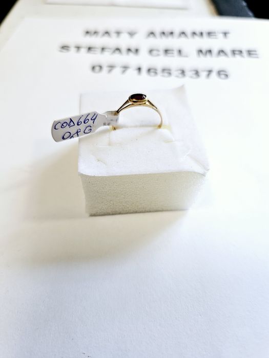 Vand inel dama din aur 14 k 0.8 g cod 664