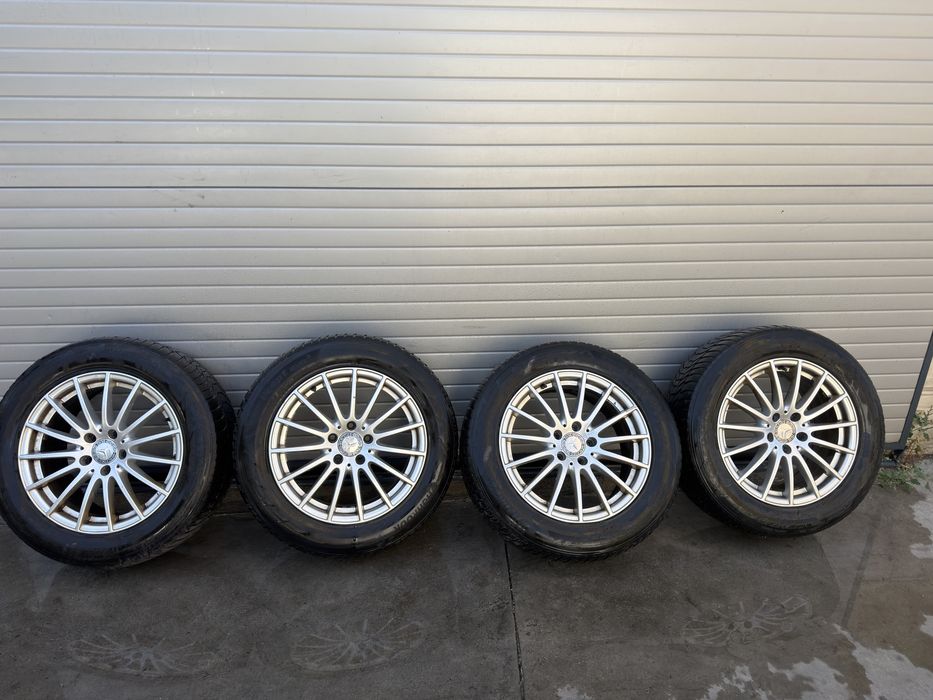 Продавам комплект джанти с гуми. Mercedes OEM 5x112 17