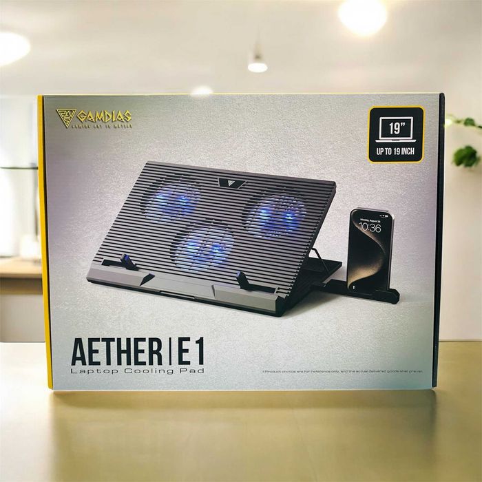 Лаптоп охладител Aether E1 - Стилен и ефективен охлаждащ пад