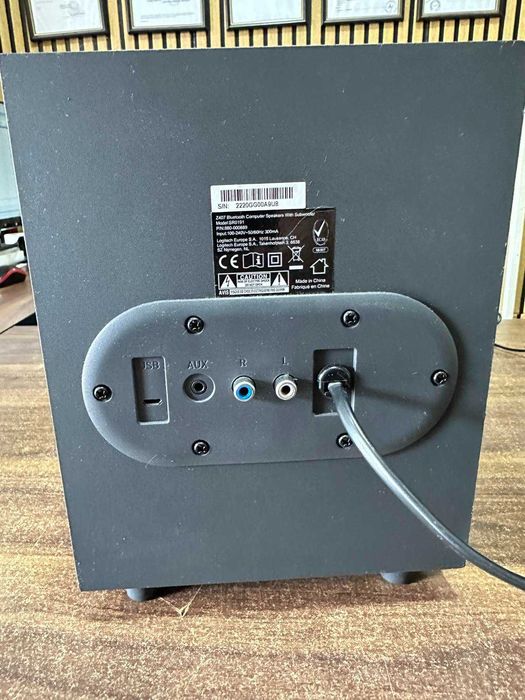 Тонколони Logitech Z407, 2.1, 80W RMS, Bluetooth 5.0, Micro-USB, AUX