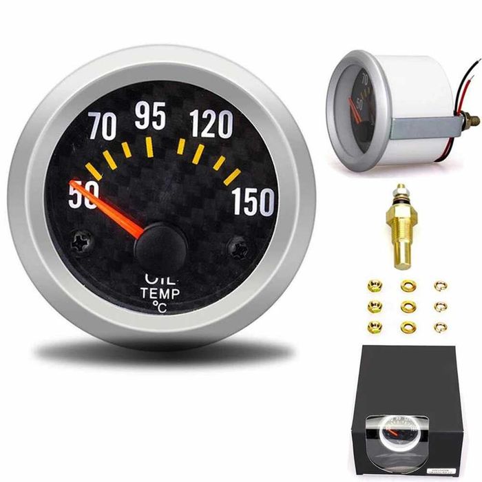 Измервателен уред за температурата на маслото - OIL TEMP/Карбон.
