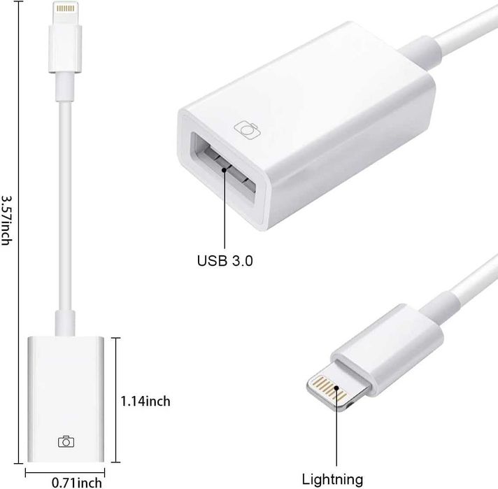 Адаптер Lightning към USB за камера за iPhone