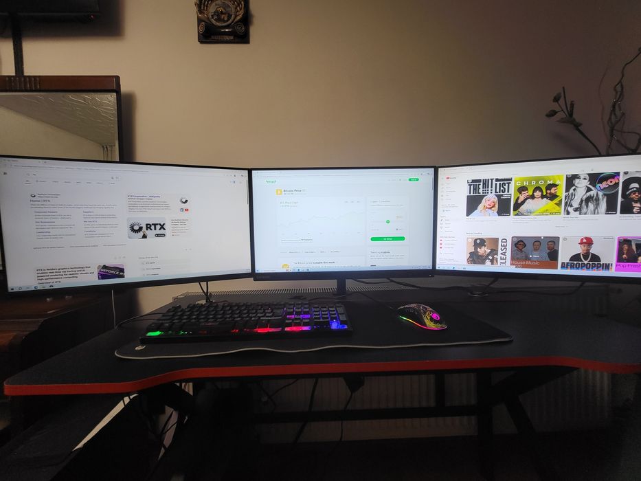 RTX 3monitoare pc calculator gaming
