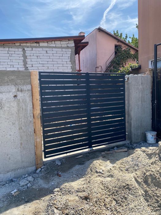 Porti auto, poarta pietonala , fier forjat debitata ieftina