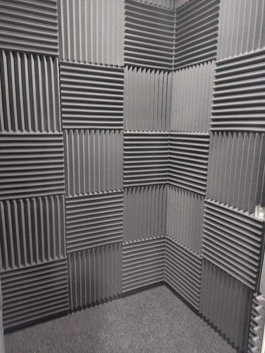 Acoustic foams, panels, diffusers.
