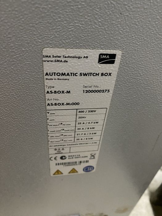 Sunny Backup SMA 5 Kw