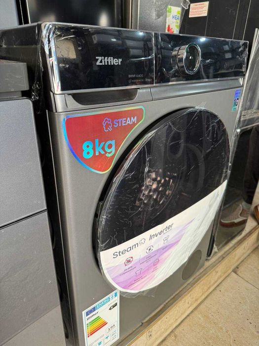 Стиральная машина Ziffler 8 кг BWMF-8J4DG Inverter Steam
