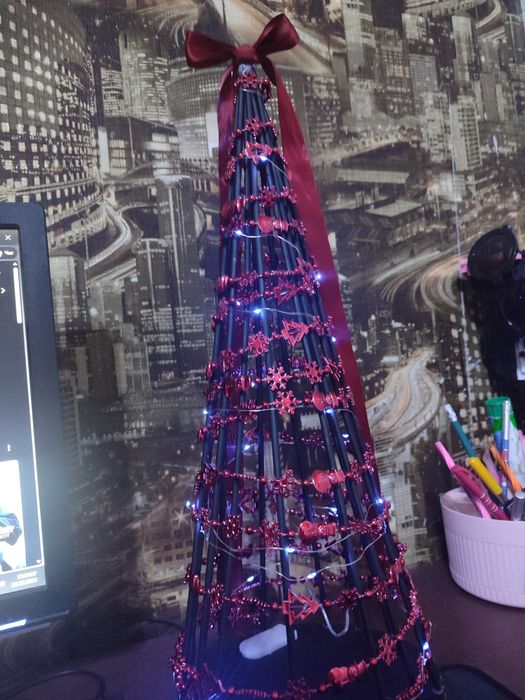 ёлка настольная самодельная