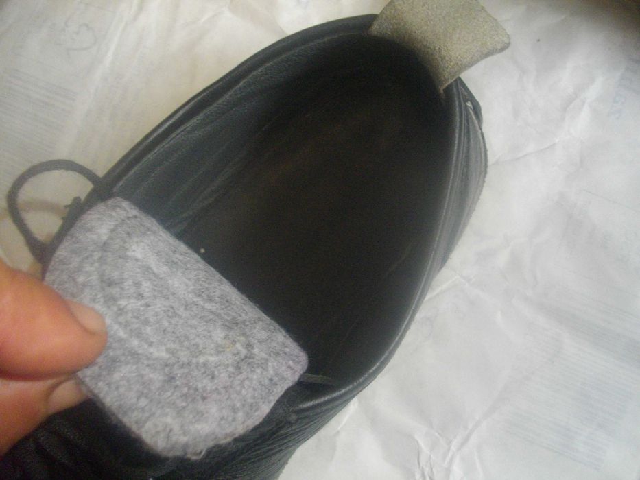 №44-Мъжки Черни Маратонки Спортни Обувки-Ест.Кожа-Унгарски-Почти Нови