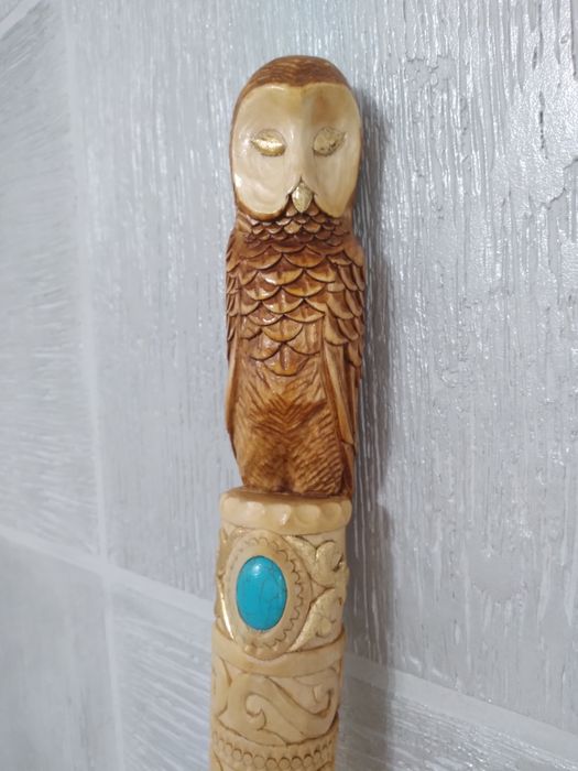 Посох резной,ручной работы.