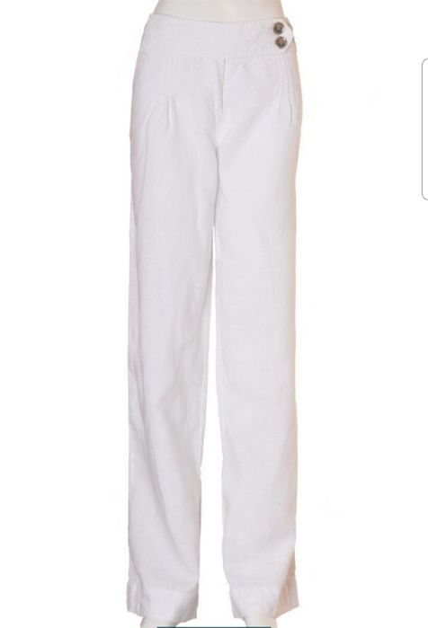 Pantaloni medicali albi marime L NOI