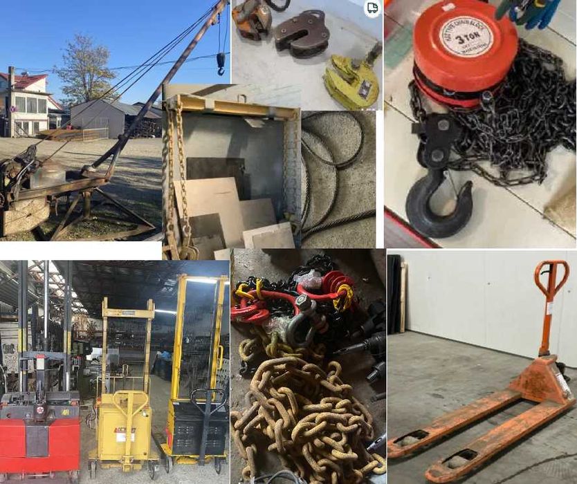 Solutii  ridicare sufe ,transpaleti electrici ,lanturi ridicare ,lift