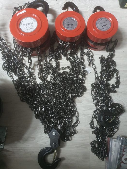 Macara cu lanț 3 T , 2 T , 1 T .