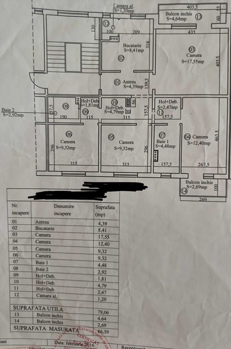 Apartament 4 camere
