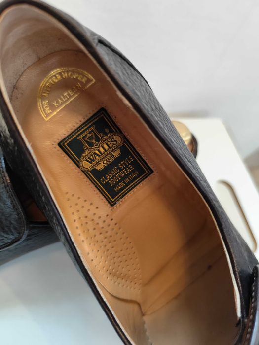 Pantofi de lux 44 44.5 lucrati manual Walles Club piele naturala moale