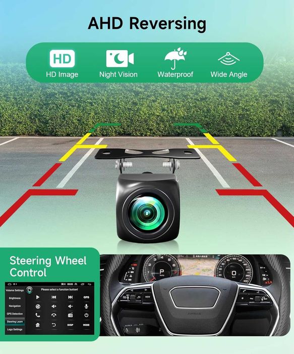 Navigatie Android Stereo Radio Wireless Carplay Android auto 9 Inch GPS WiFi Bluetooth Backup Camera