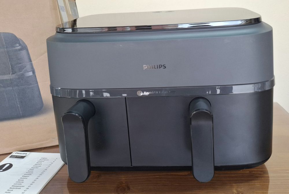 Фритюрник  Philips Dual Basket 3000- 2750W,9л,2 кошници, 8 програми