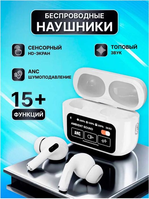 Sensor ekranli A9 Pro simsiz quloqchinlari