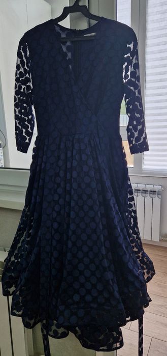 Платье вечернее новая цвет тёмно-синий.