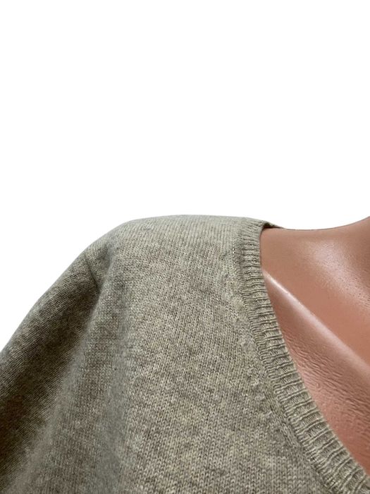 MADDISON размер L / XL кашмирен пуловер 100% КАШМИР къс ръкав бежов