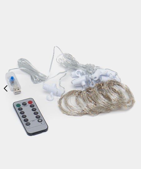 Гирлянда-штора: Свет и уют. Белый, Желтий