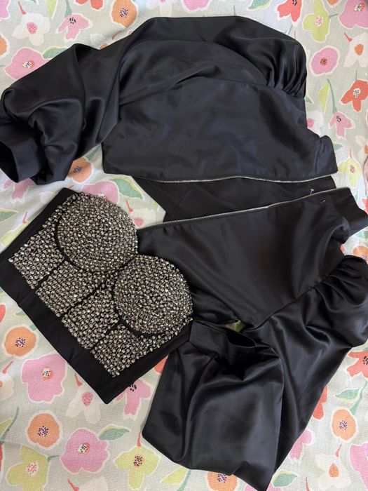 Корсет и кофта курточка