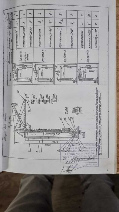 Башенный кран на рельсовом ходу КБ 503Б