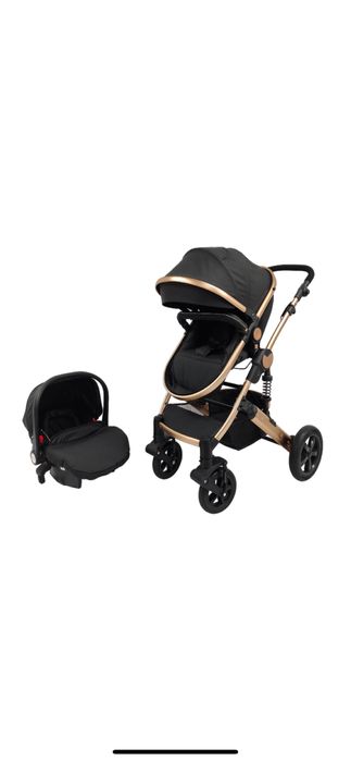 Cărucior 3în1 BabyDary Negru